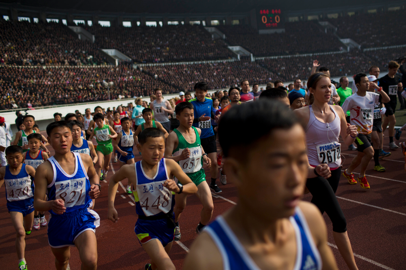 Illustration for article titled Scenes From North Korea's Marathon